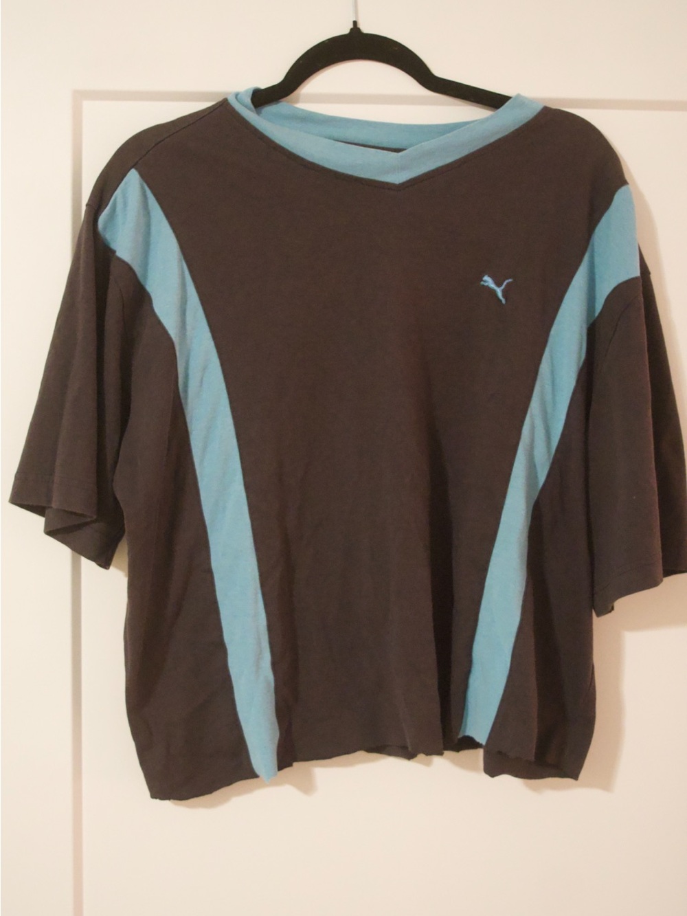 Puma Black & Light Blue Short-Sleeve Athletic Tee